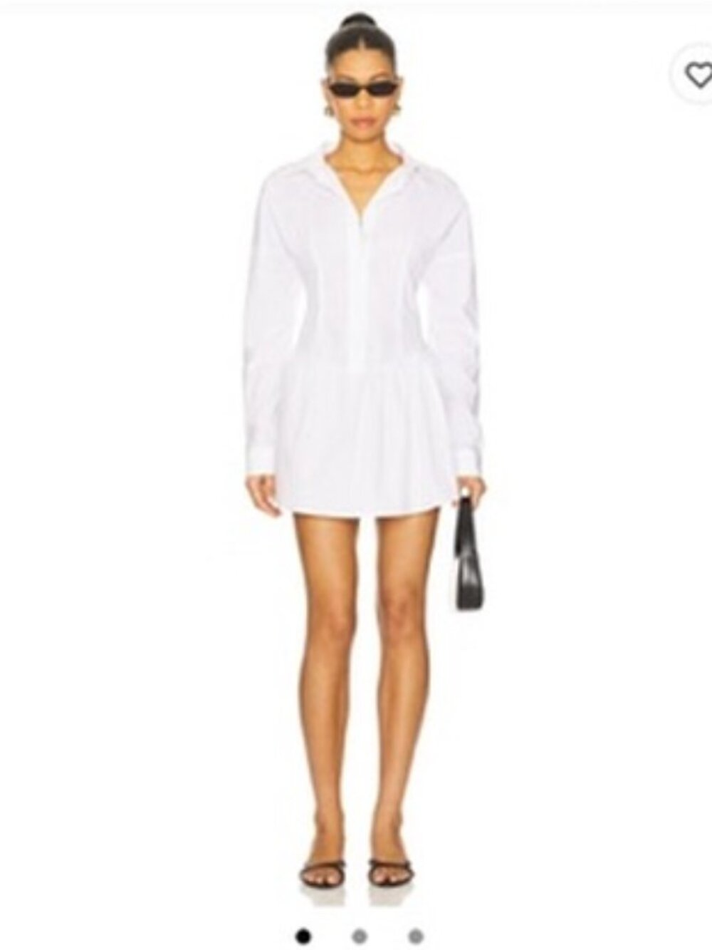 OW Collection Ellie Shirt Dress Never Worn - No tags -  White Size Small